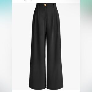 Automet women’s wide leg trouser pants -size M